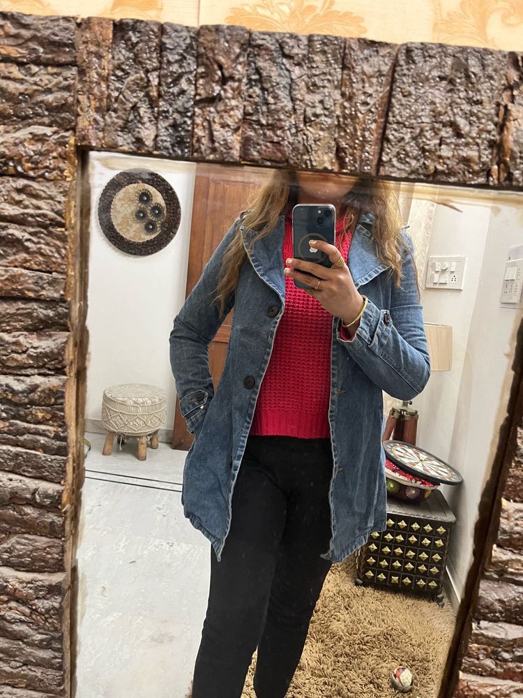 Denim Trench Coat