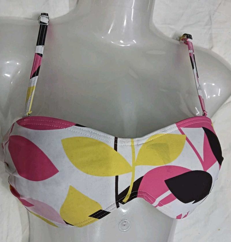 💙 Floral Print Bikini Top