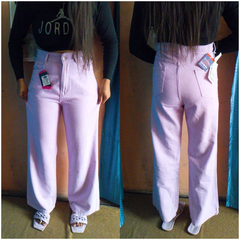 ✨Lilac Wide Leg Jeans - Trendy &amp; Stylish✨
