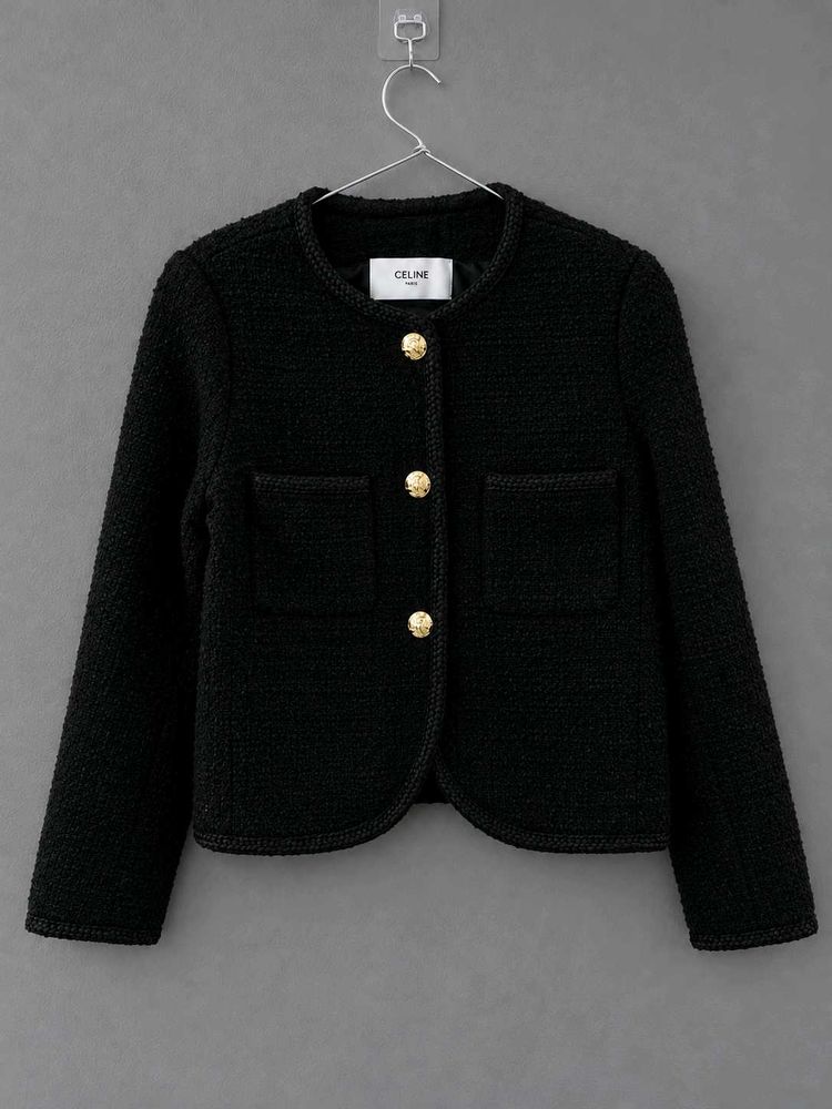 Authentic Celine Tweed Chasseur Jacket