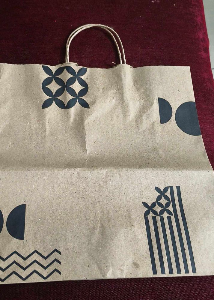 2 Stylish Brown Paper Gift Bag
