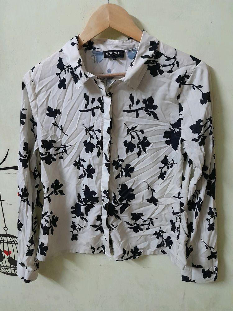 Encore Black And white Shirt