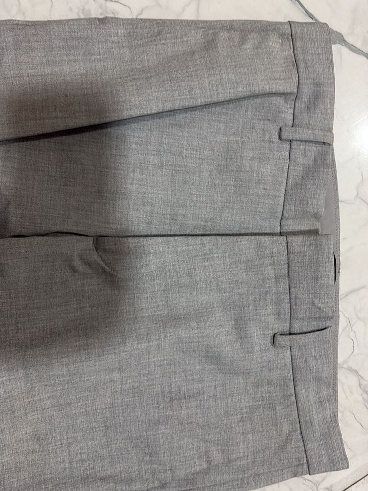 Classic Grey Tailored Trousers