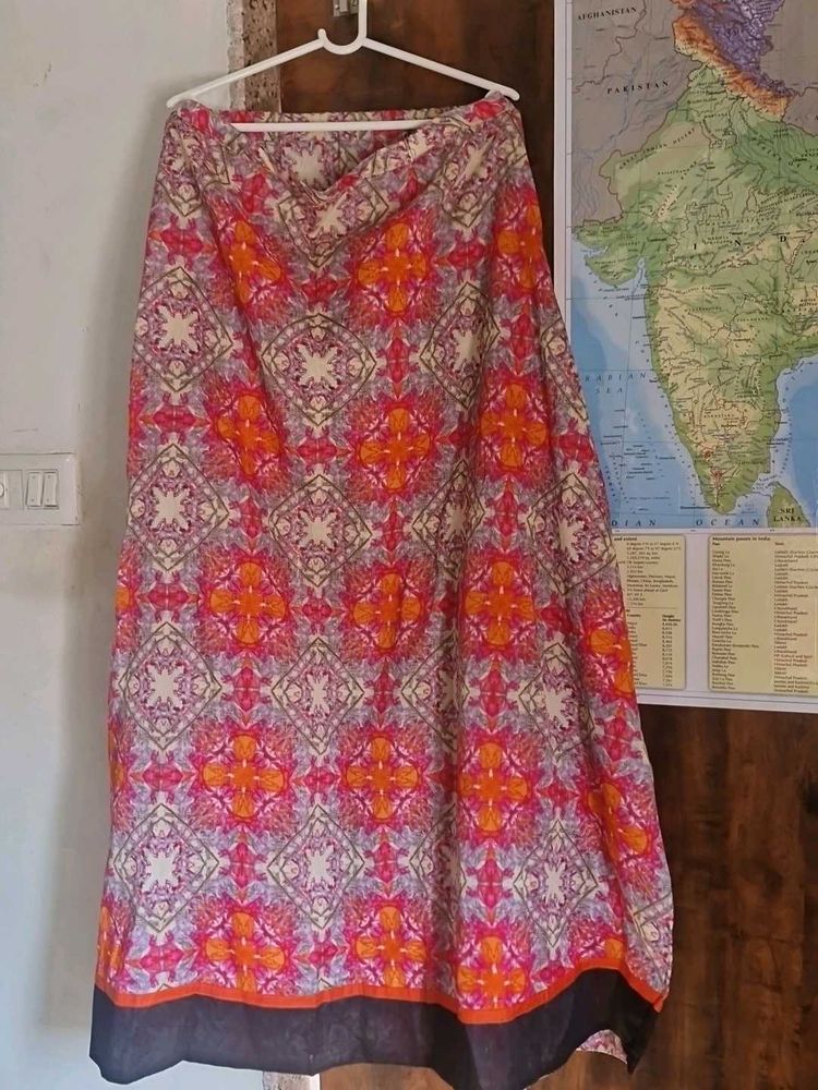 Multi Color  Print Ethnic Skirt