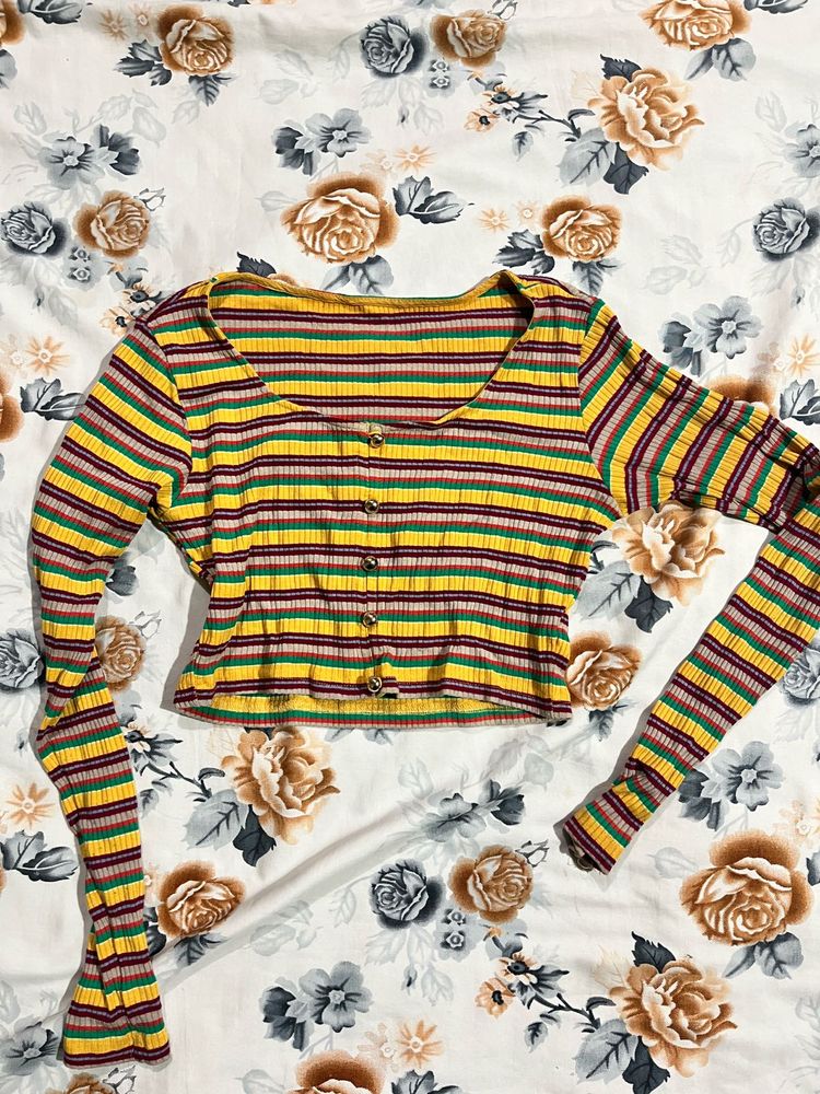 Striped Long Sleeve Top