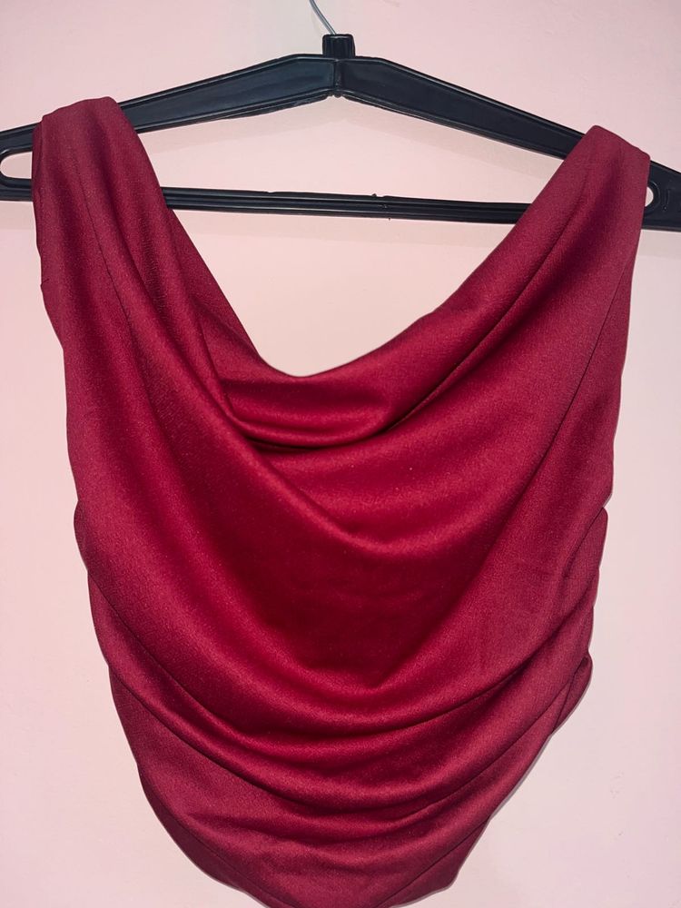 Elegant Drape Neck Top
