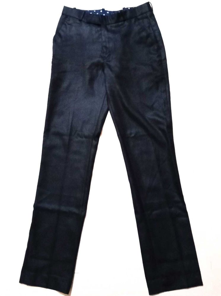 Men's  Regular Fit Cotton Pant (Black. 30)
