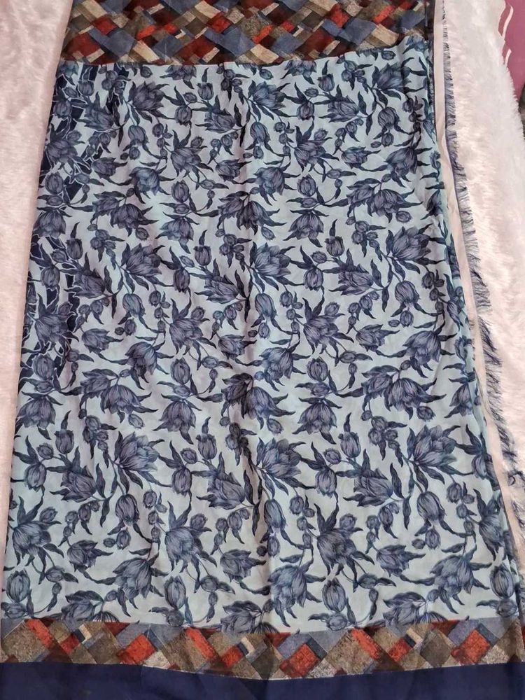 Boho Floral Print Maxi sarees without blouse