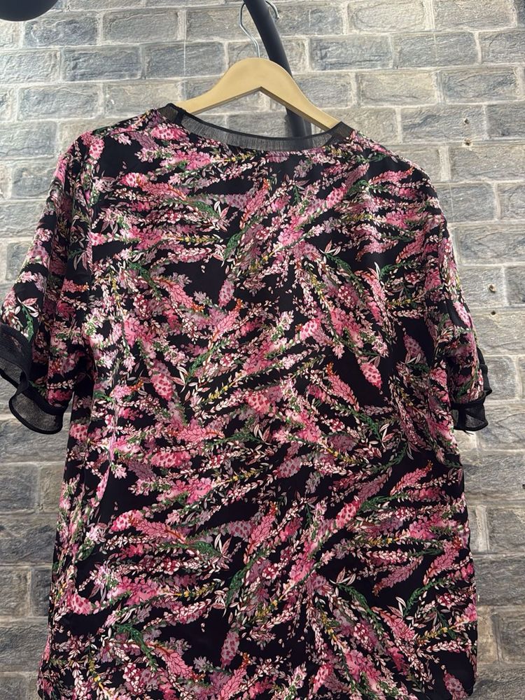 Chic Floral Print Top