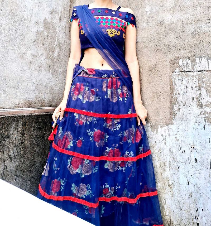 ✨️Blue Floral Lehenga✨️