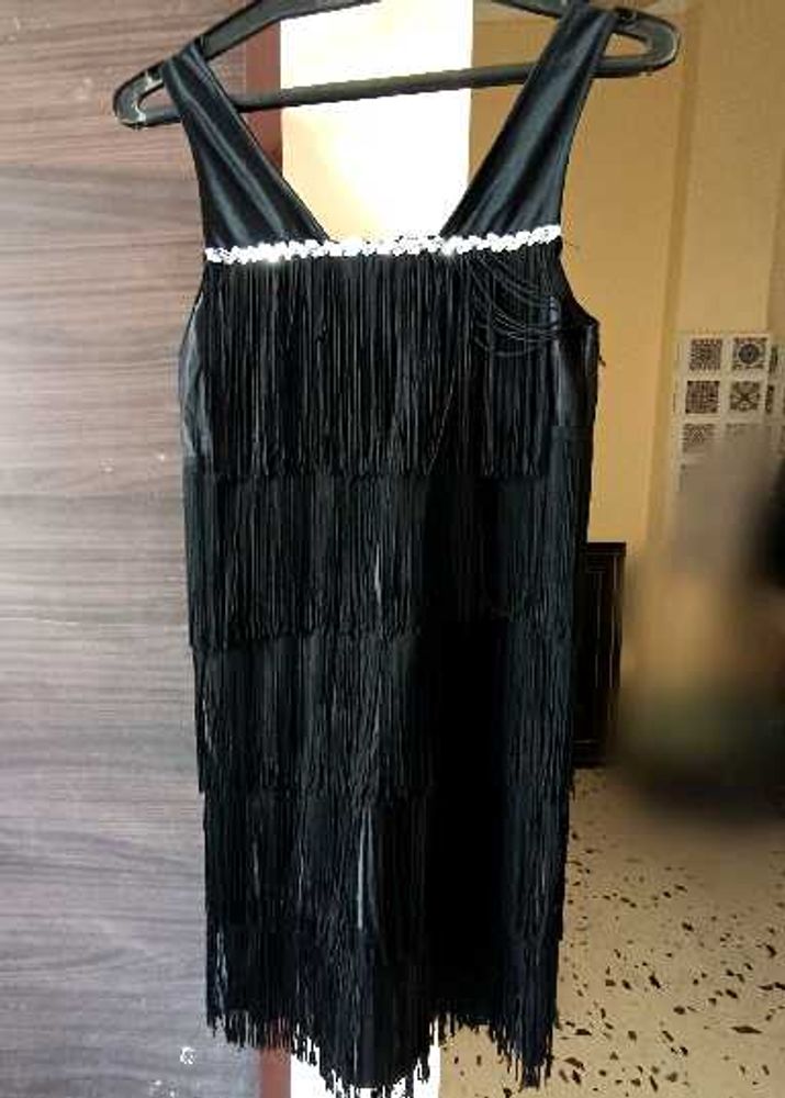 Vintage Flapper Fringed Dress