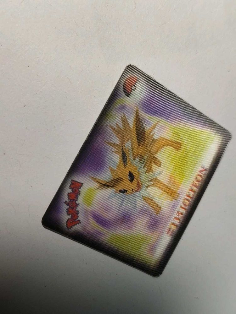 Cheetos Eevee/Jolteon pokemon motion card