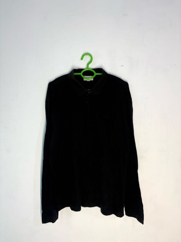 Lacoste Classic Black Long Sleeve Polo Shirt