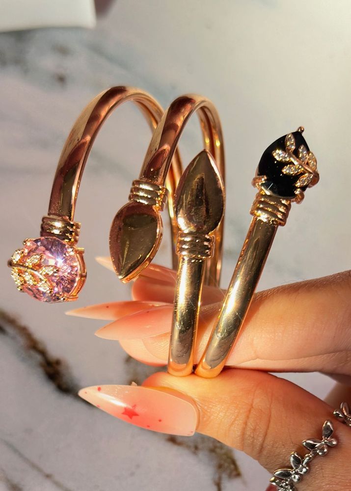 black &amp; pink combo  Bracelets anti- ternish