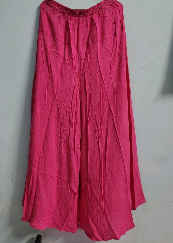 plazo flared silk cotton  kurta
