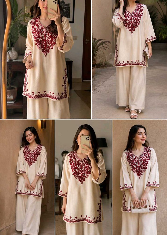 Elegant Embroidered Kurta Set with Palazzo