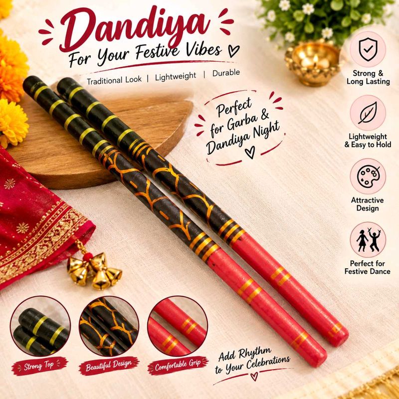 Navratri Dandiya Sticks for Festive Vibes