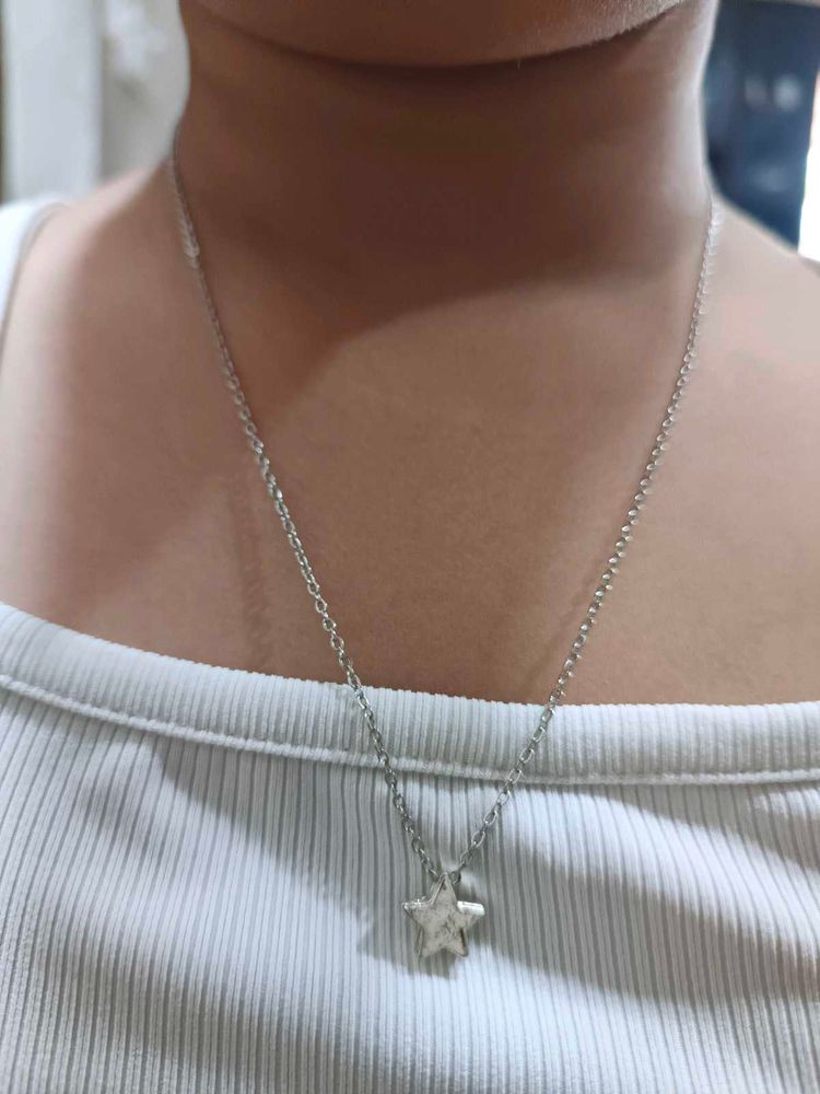 Silver Star Necklace