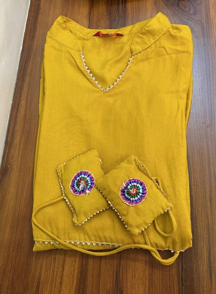 Golden Yellow Kurti