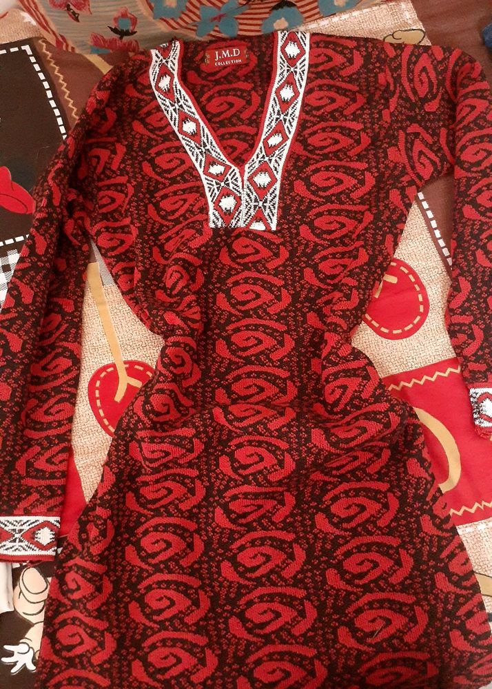 Red &amp; Black Kurta WINTER SALE
