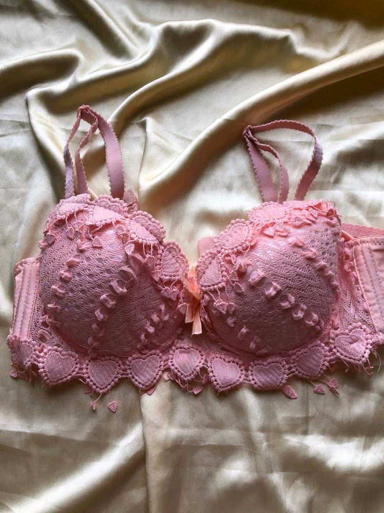 Cute Pink Lace Bra
