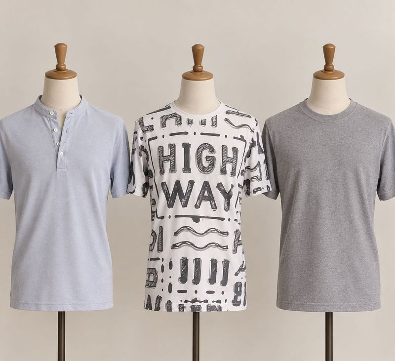 3 Bundle Men's Graphic &amp; Plain T-Shirts