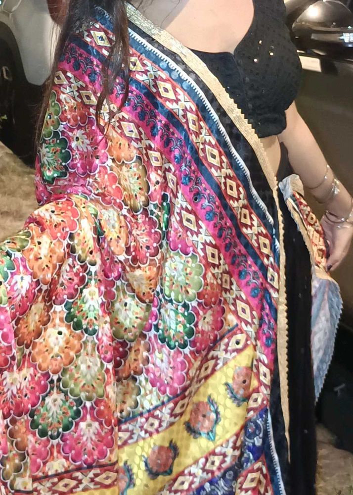 Vibrant Floral Print duppata