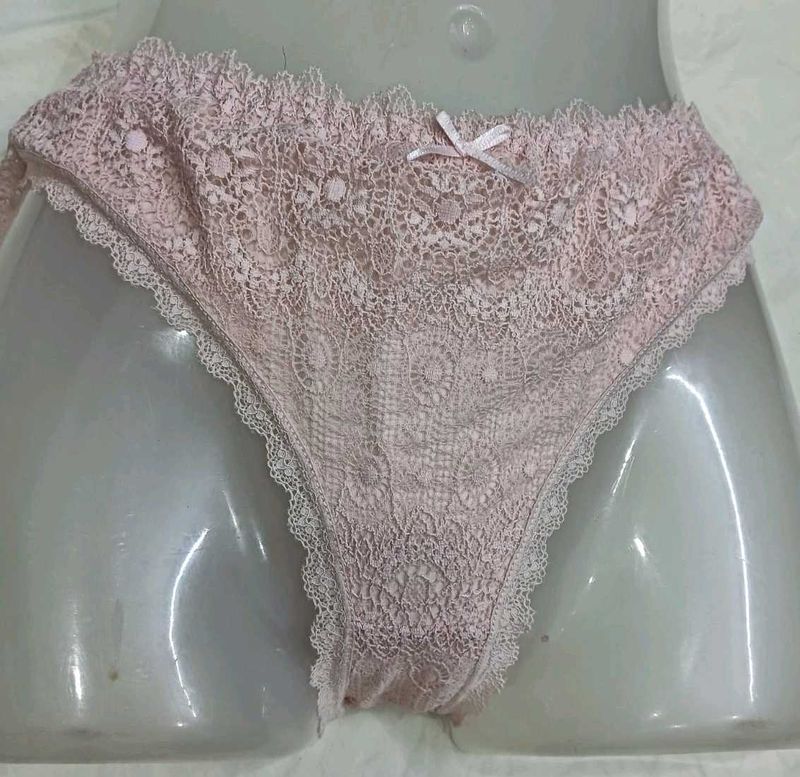 💙 Pink Lace Thong Panty