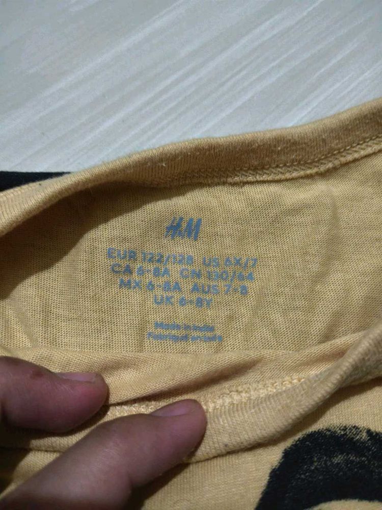 H&amp;M Kids Yellow Graphic T-Shirt