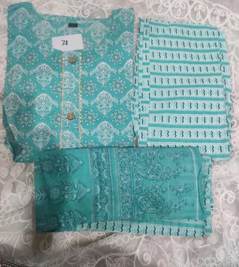 Beautiful Teal Kurta Set with Pants