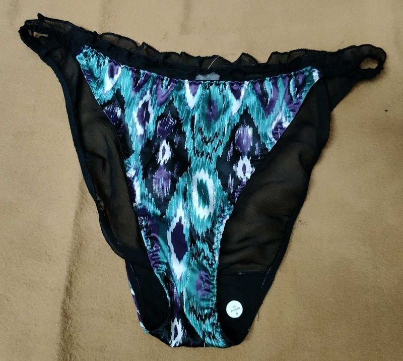 Stylish Printed Briefs with Mesh Sides