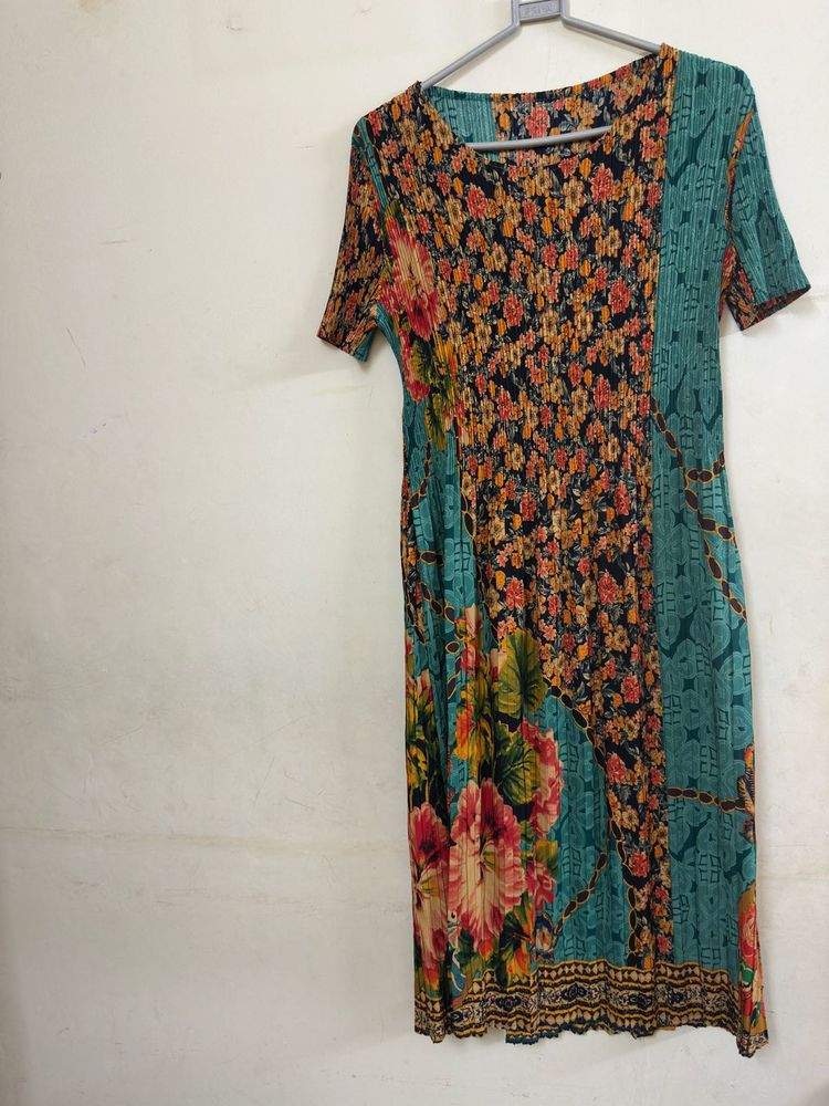 Boho Floral Print Maxi Dress