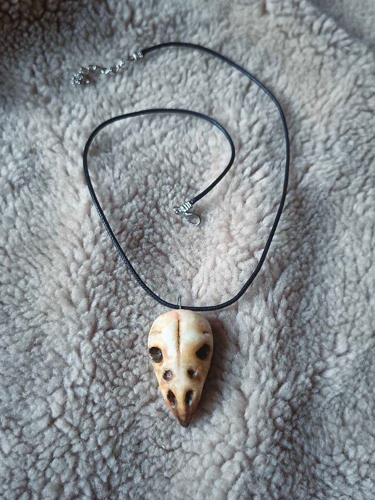 Raven Skull Gothic Pendant