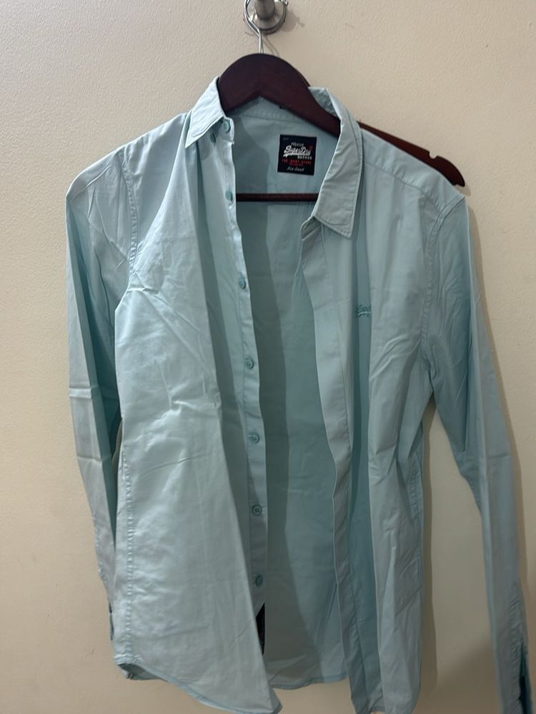 Superdry Blue Button-Up Shirt