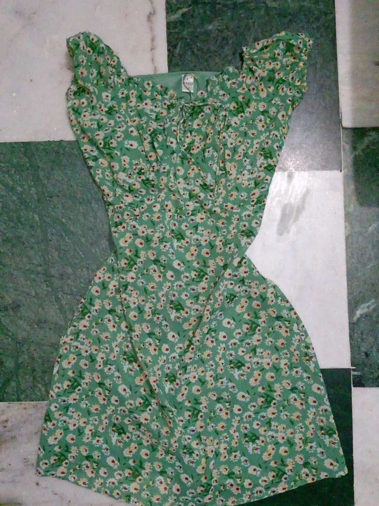 Floral Print Mini Dress