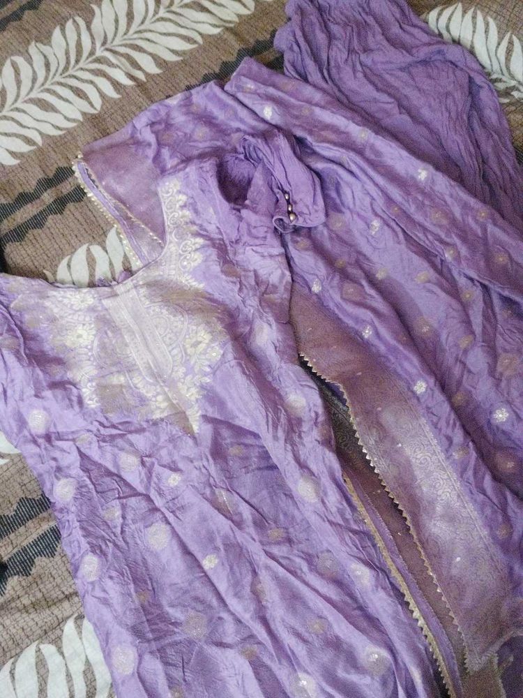 Elegant Purple Kurta Set