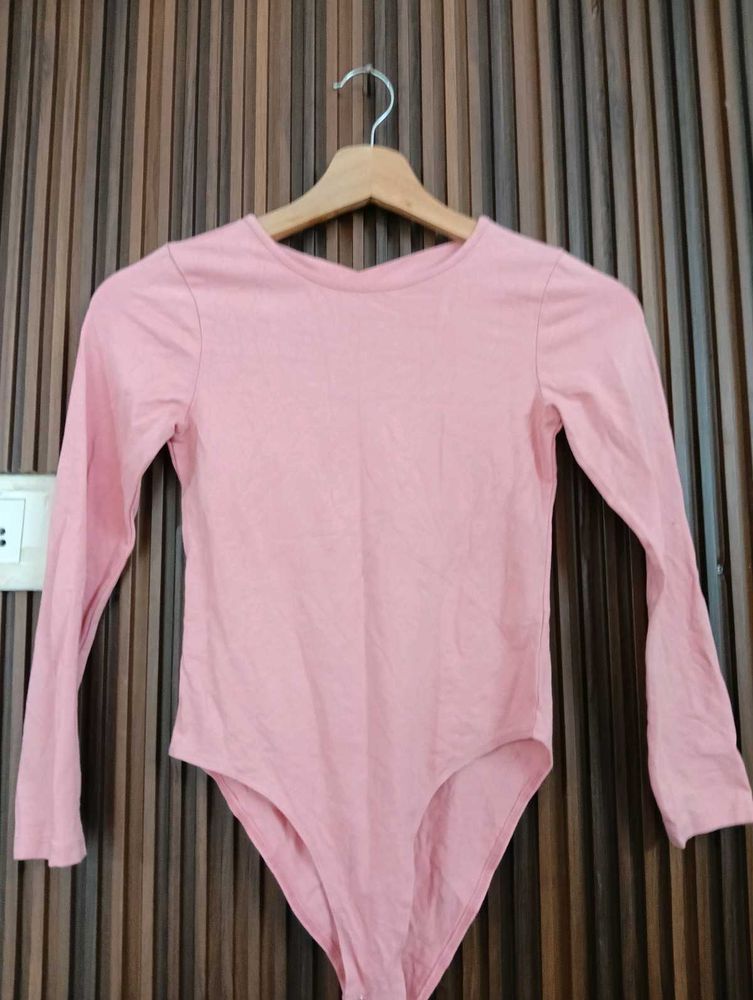 Pink Long Sleeve Bodysuit