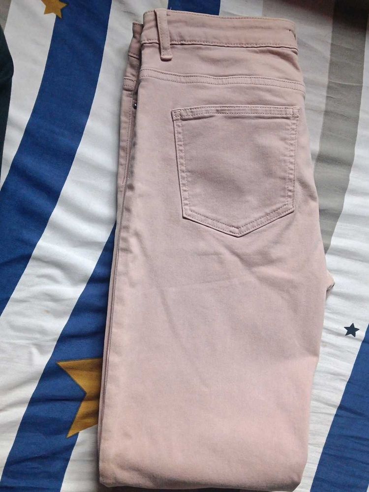 Chic Blush Pink Skinny Jeans for Women