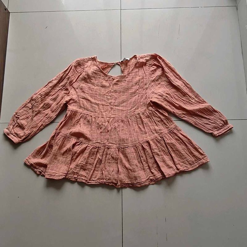 Boho Tiered Long Sleeve Blouse