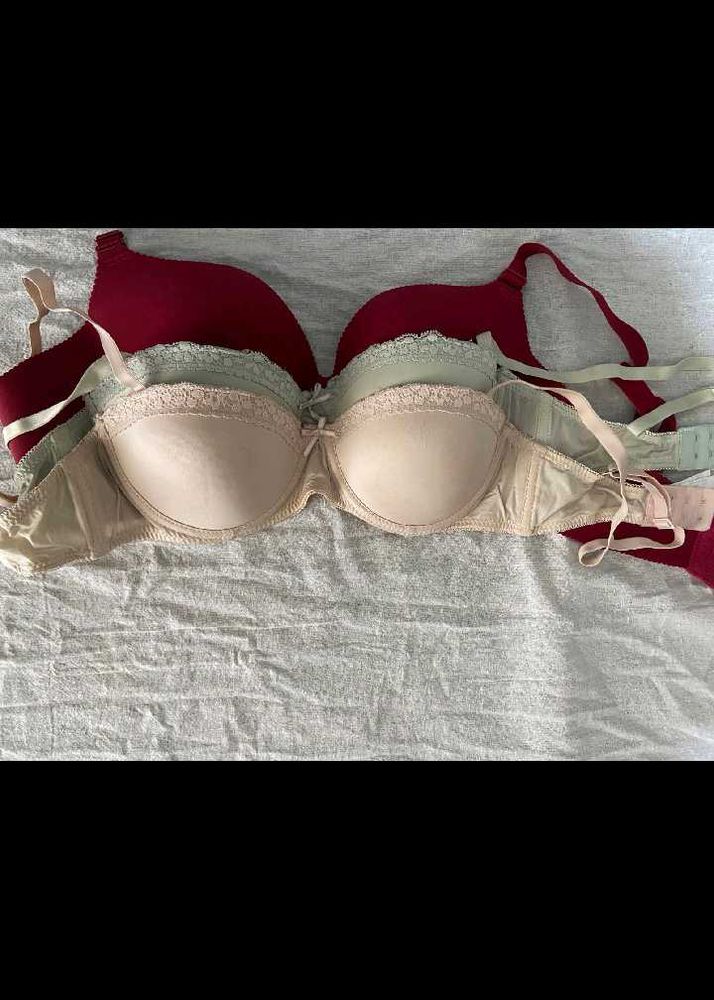 Bra -2 Combo Pink And Green