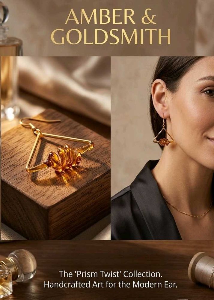 Amber &amp; Goldsmith Prism Twist Earrings