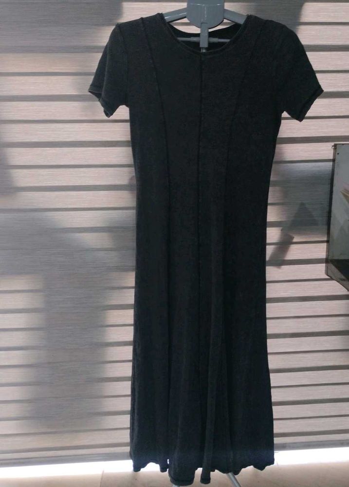 Dark Gray T-Shirt Dress