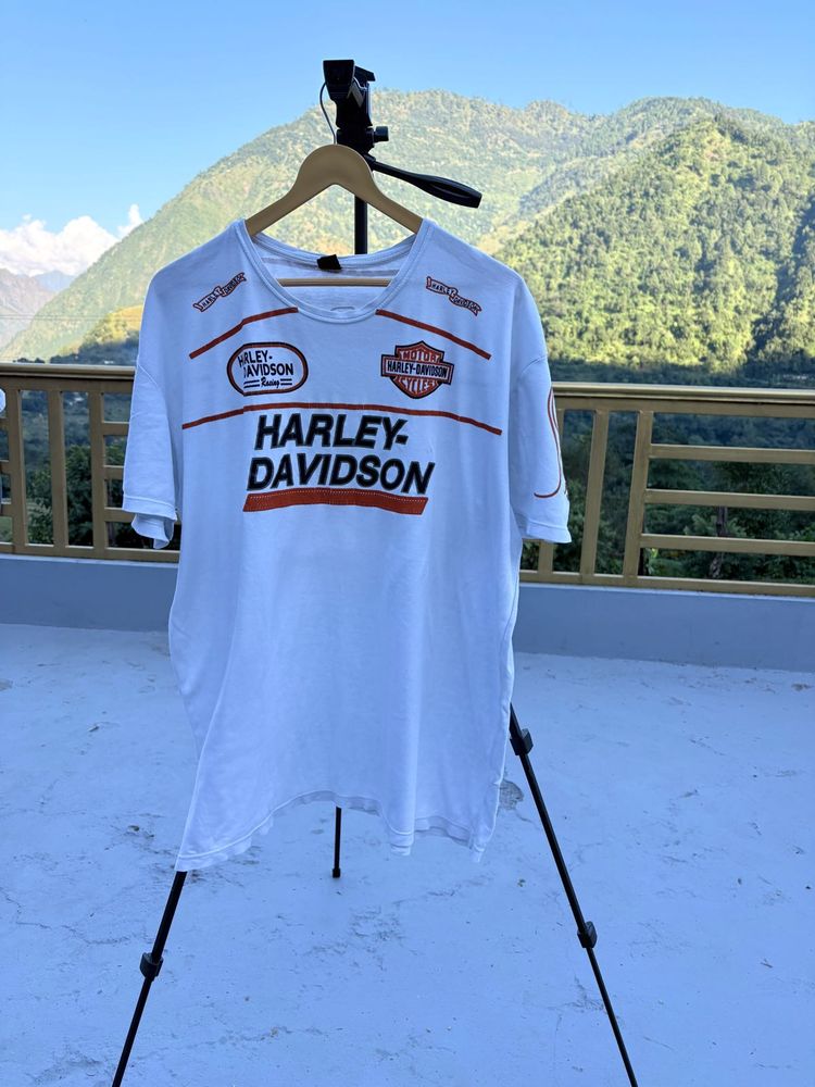 vintage Harley-Davidson White T-Shirt
