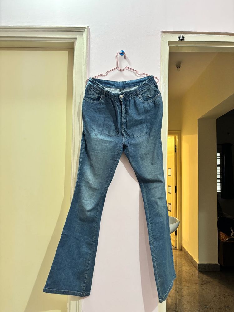 Women's Blue Flare Jeans
