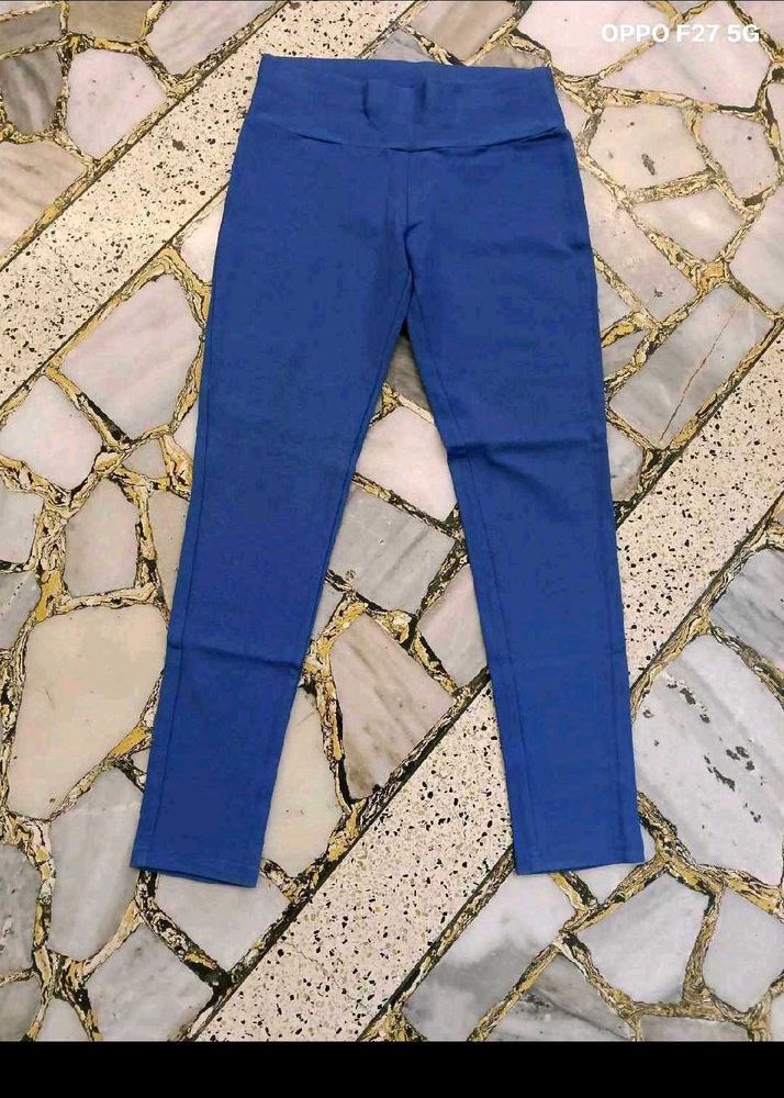 Blue Slim Fit Pants
