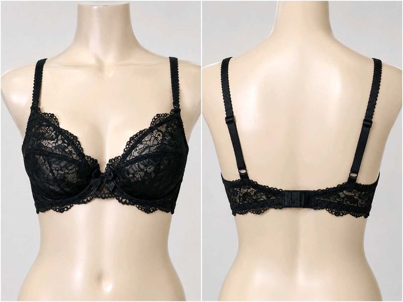 Elegant Black Lace Bra