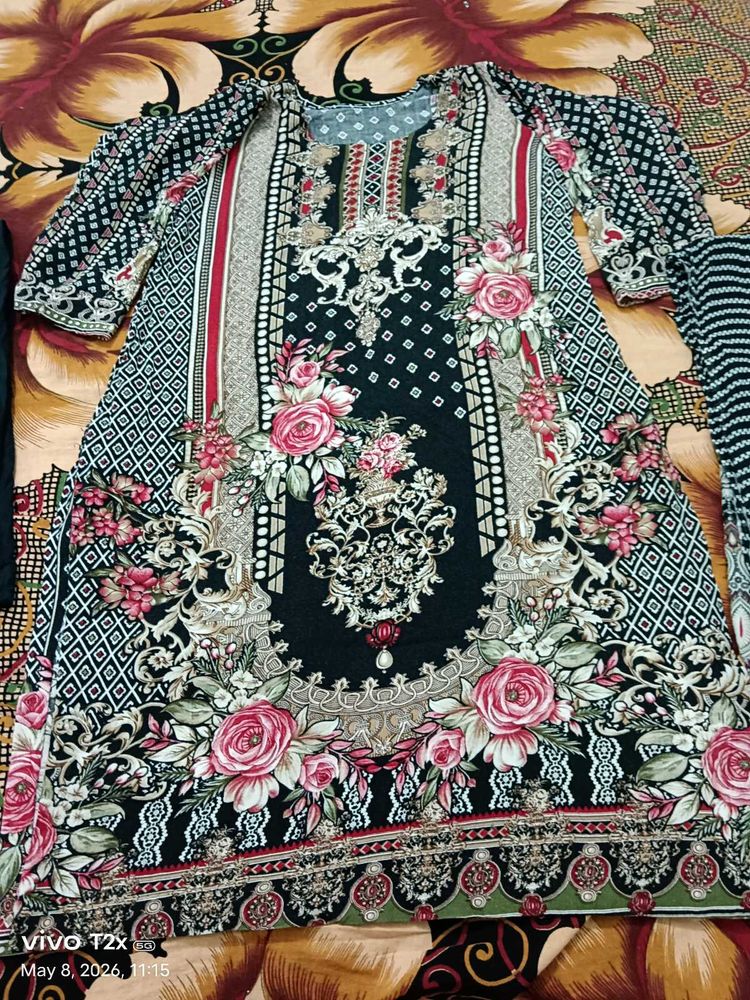 Designer Floral Print Kurta