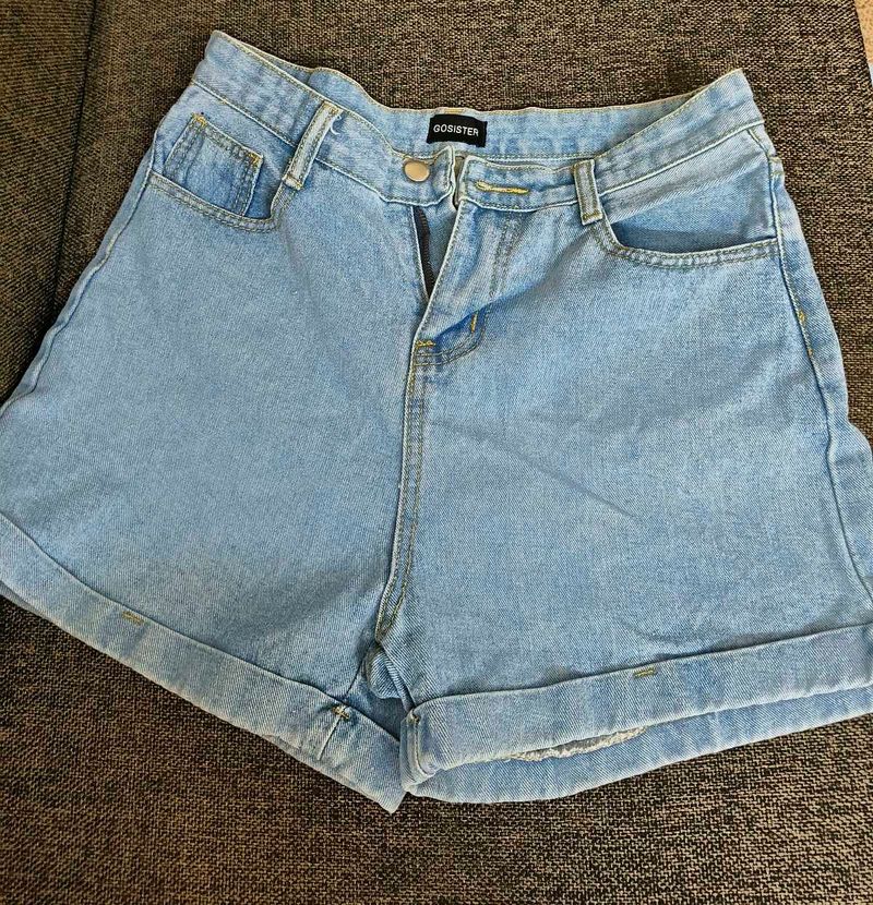 Light Wash Denim Shorts