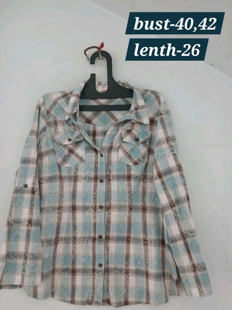 Checked Long Sleeve Shirt