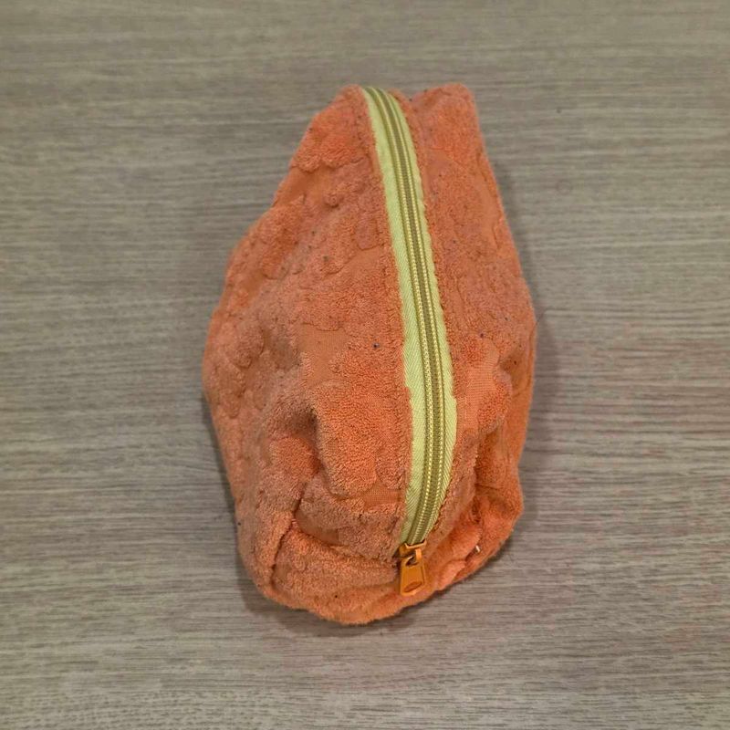 Orange Terrycloth Pouch